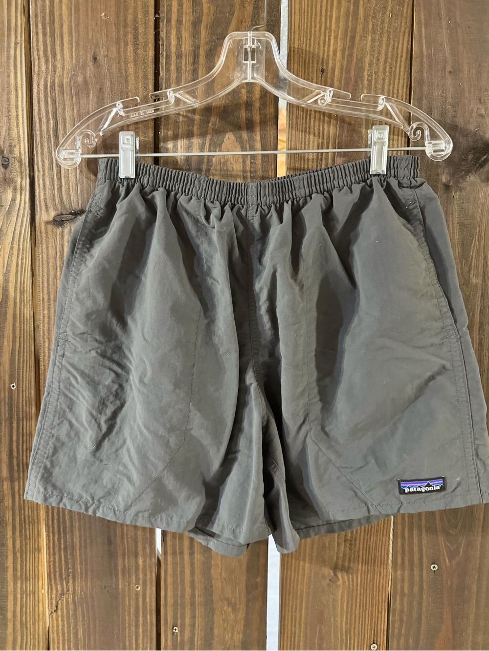Patagonia Men's Charcoal Elastic-Waist Athletic Shorts